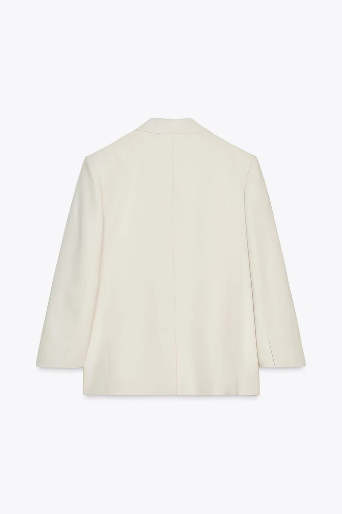 OVERSIZED BLAZER WITH SHOULDER PADS