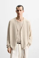 GILET STRUCTURÉ AVEC LIN