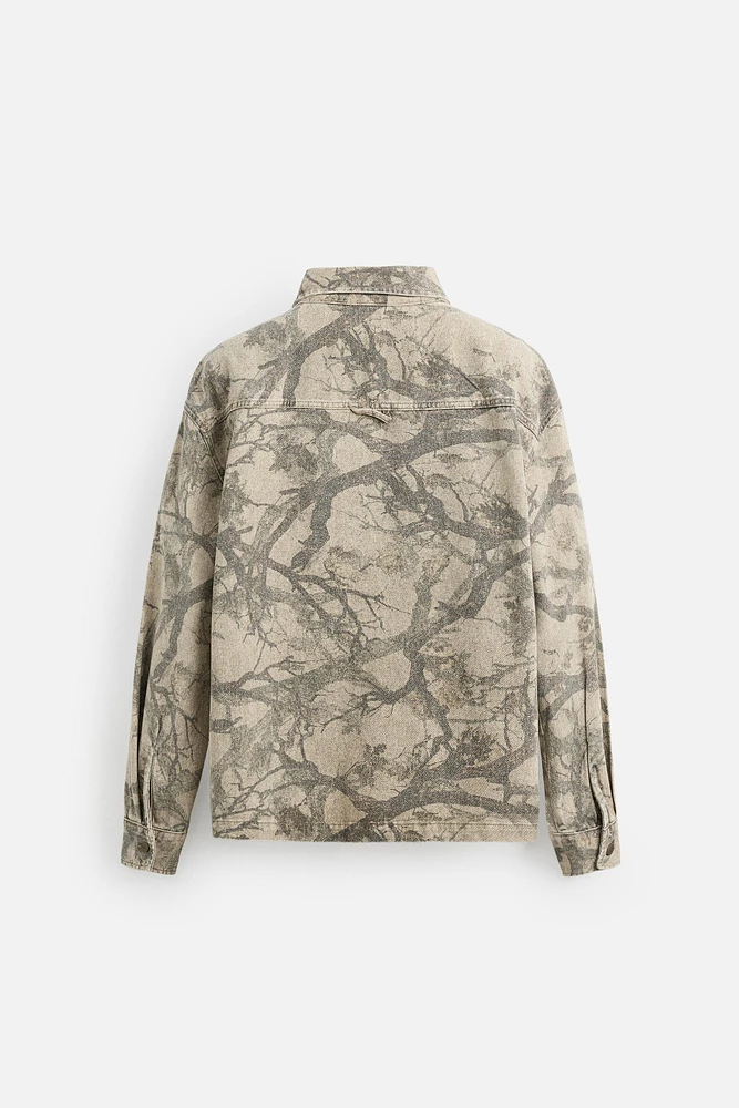 ABSTRACT PRINT OVERSHIRT