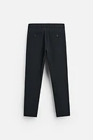 TEXTURED STRETCH PANTS