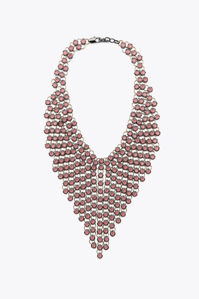 JEWELED WATERFALL NECKLACE