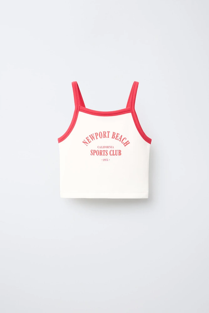 T-SHIRT AVEC MODAL ET INSCRIPTION IMPRIMÉE