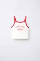 T-SHIRT AVEC MODAL ET INSCRIPTION IMPRIMÉE