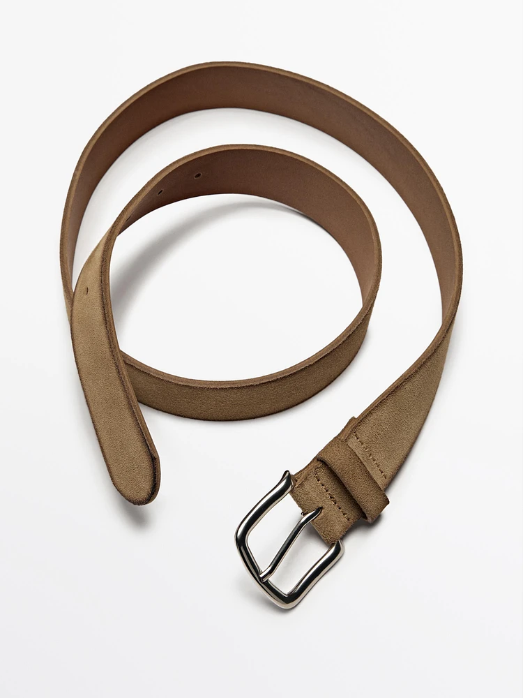 Plush nappa belt