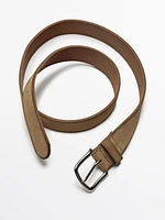 Plush nappa belt