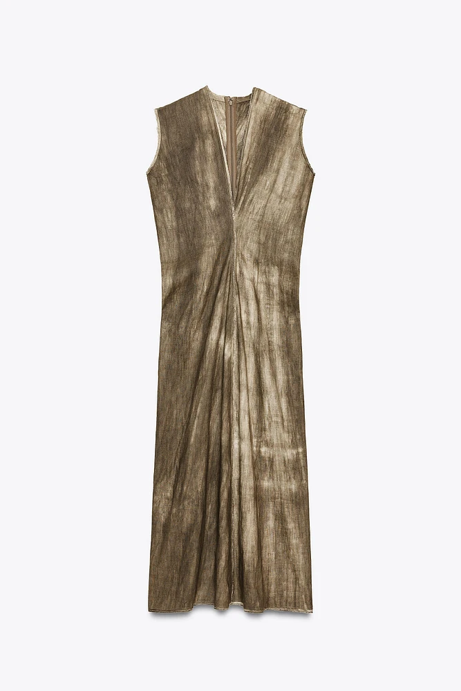 ZW COLLECTION RAMIE BLEND TIE-DYE DRESS