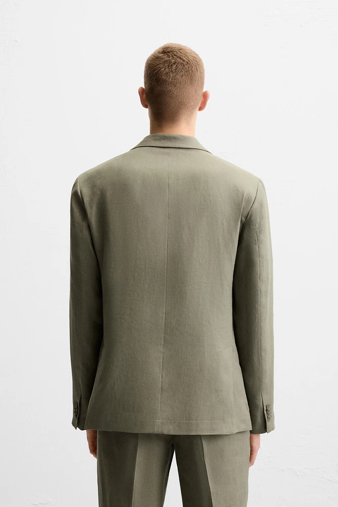 100% LINEN SUIT BLAZER