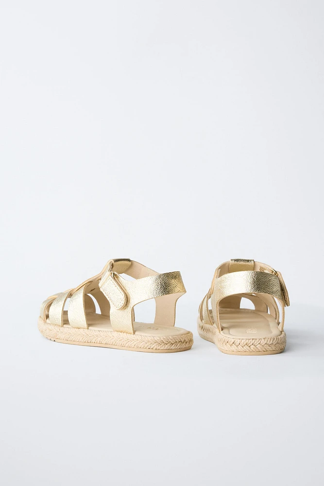 JUTE FISHERMAN SANDALS