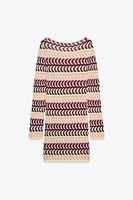 TEXTURED KNIT MINI DRESS