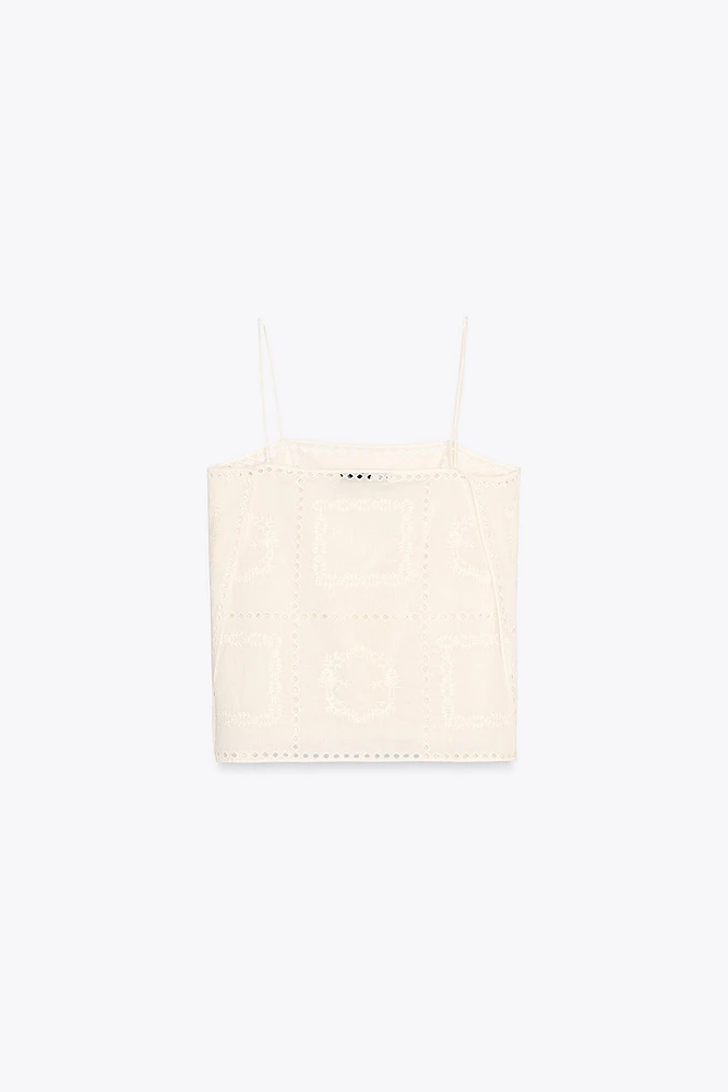 ZW COLLECTION EMBROIDERED TOP