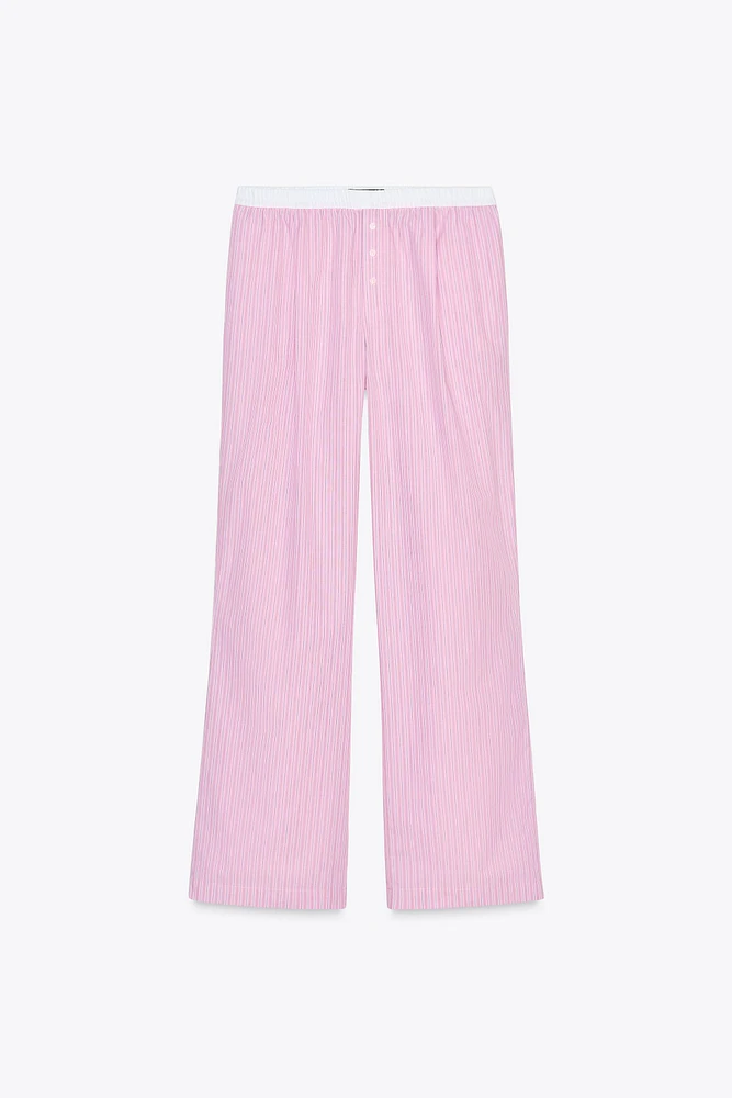STRIPED BOXER PAJAMA PANTS