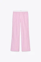 STRIPED BOXER PAJAMA PANTS