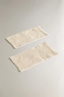 SET OF COTTON FLATWARE POUCHES (SET OF 2)