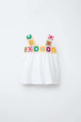 CROCHET TEXTURE T-SHIRT
