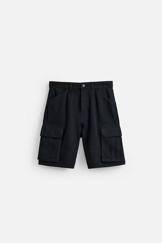 BERMUDA CARGO EN COTON - LYOCELL