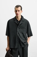 OVERSIZED LINEN - VISCOSE SHIRT