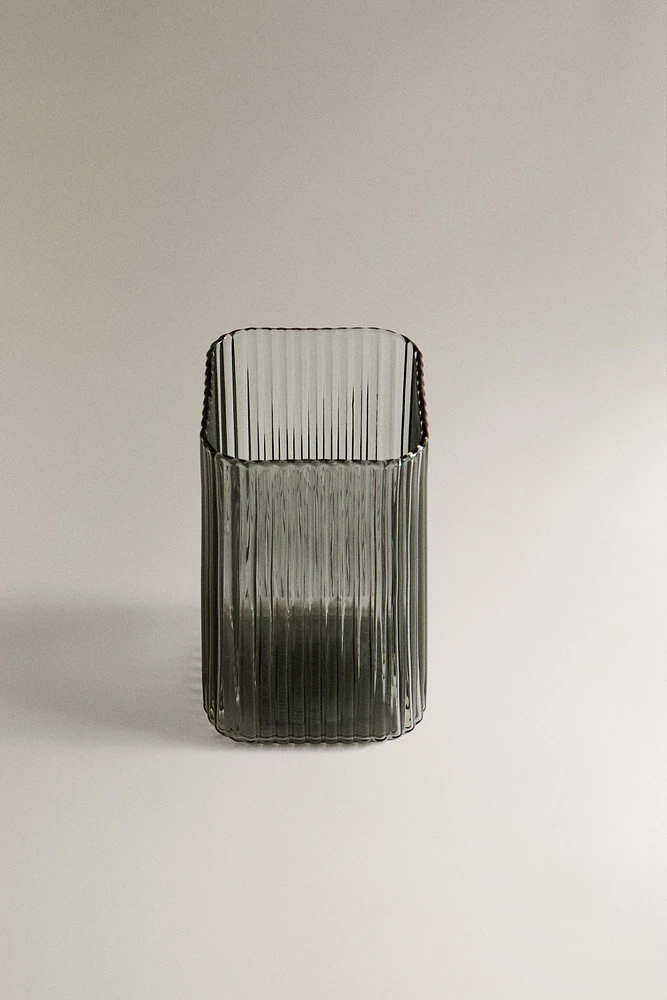 BOROSILICATE GLASS TOOTHBRUSH HOLDER