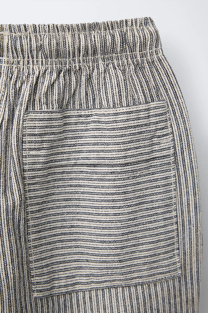 STRIPED BAGGY PANTS
