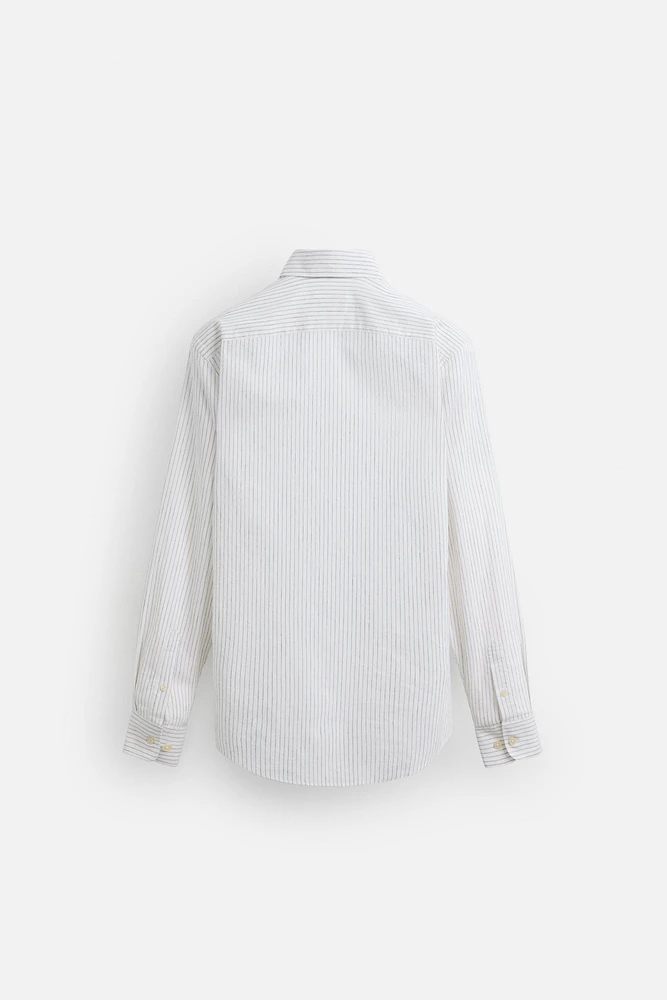 TEXTURED STRIPED SHIRT