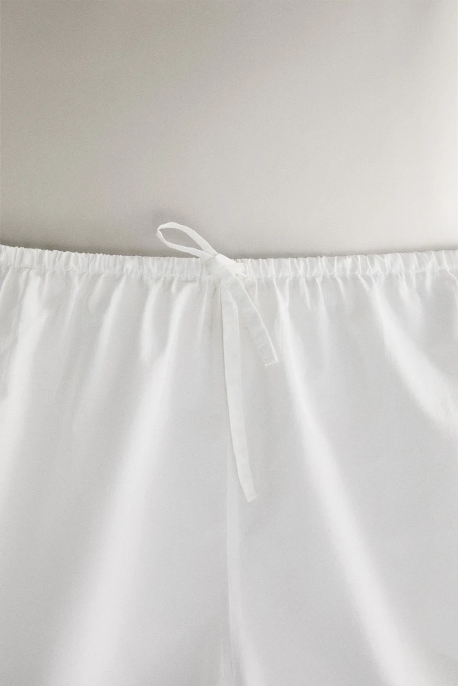 SHORT COTON BRODERIES