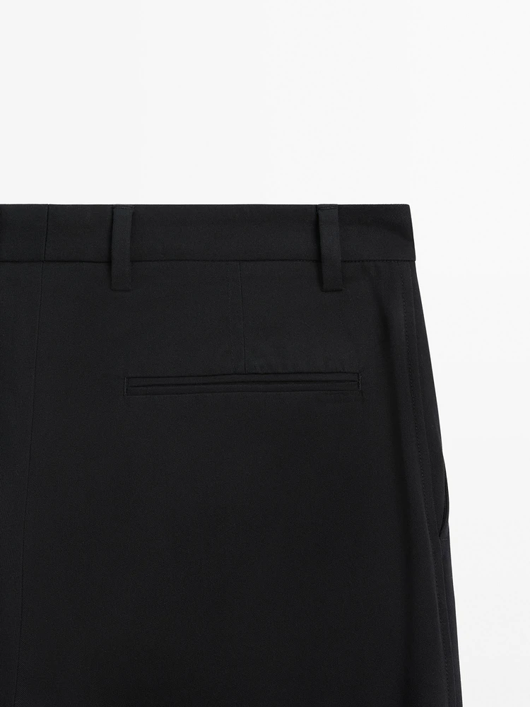 Pantalon relaxed fit 100 % coton