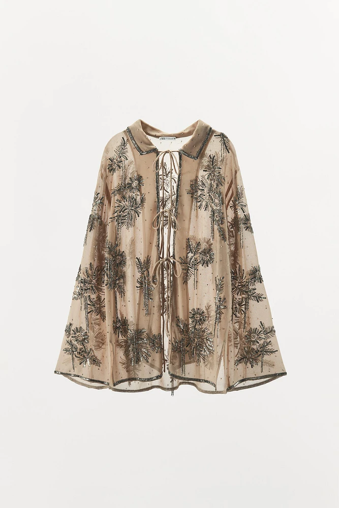 BEADED SEQUIN TOP