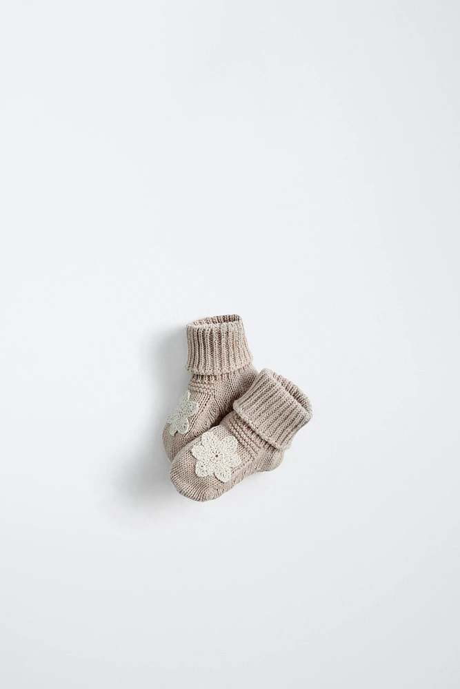 CHAUSSON COTON FLEUR
