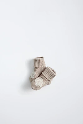 CHAUSSON COTON FLEUR
