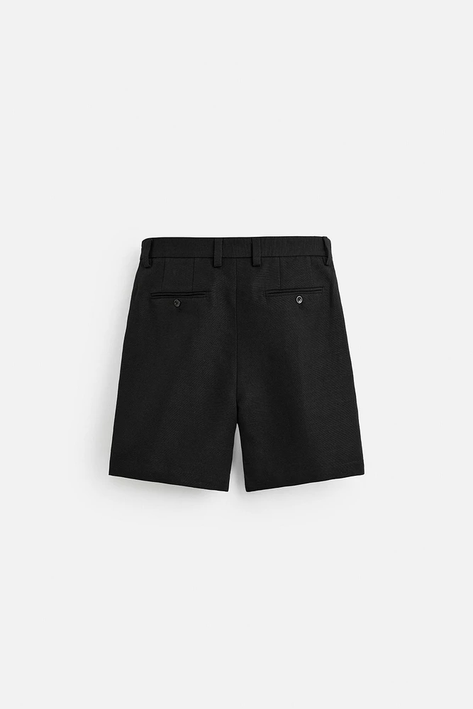 LINEN-COTTON REGULAR FIT SHORTS LIMITED EDITION