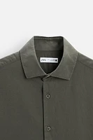 TEXTURED WEAVE TWILL SHIRT