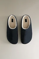 WARM LEATHER MULES