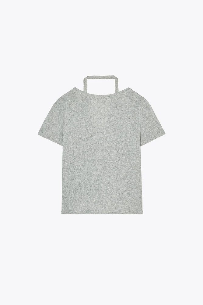 T-SHIRT DOUBLE HALTER