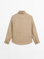 100% linen chambray shirt