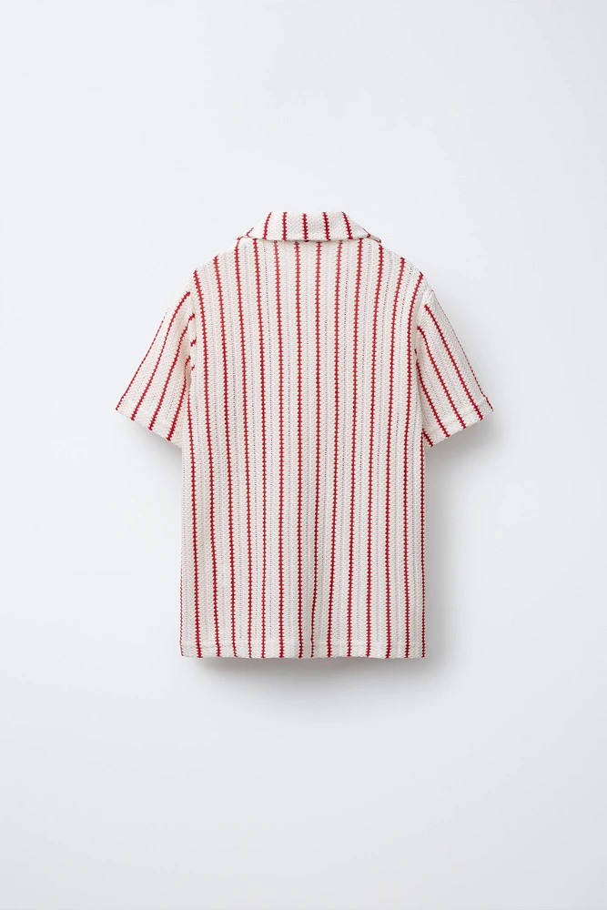 CHEMISE EN MAILLE RAYURES