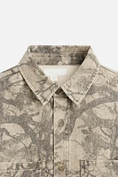 ABSTRACT PRINT OVERSHIRT