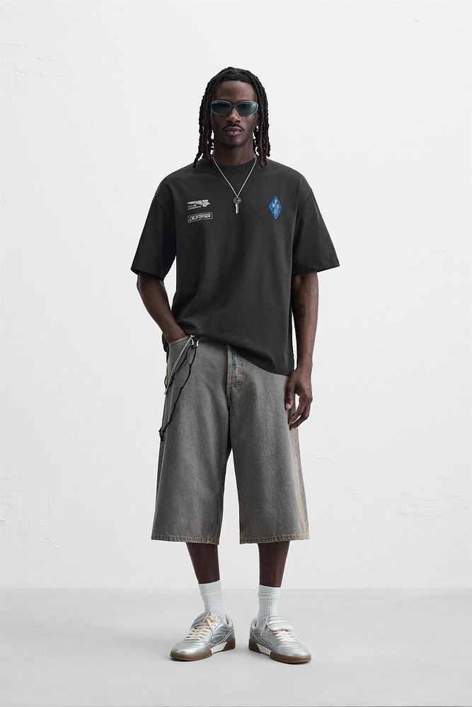 T-SHIRT À IMPRIMÉS BIMATIÈRE