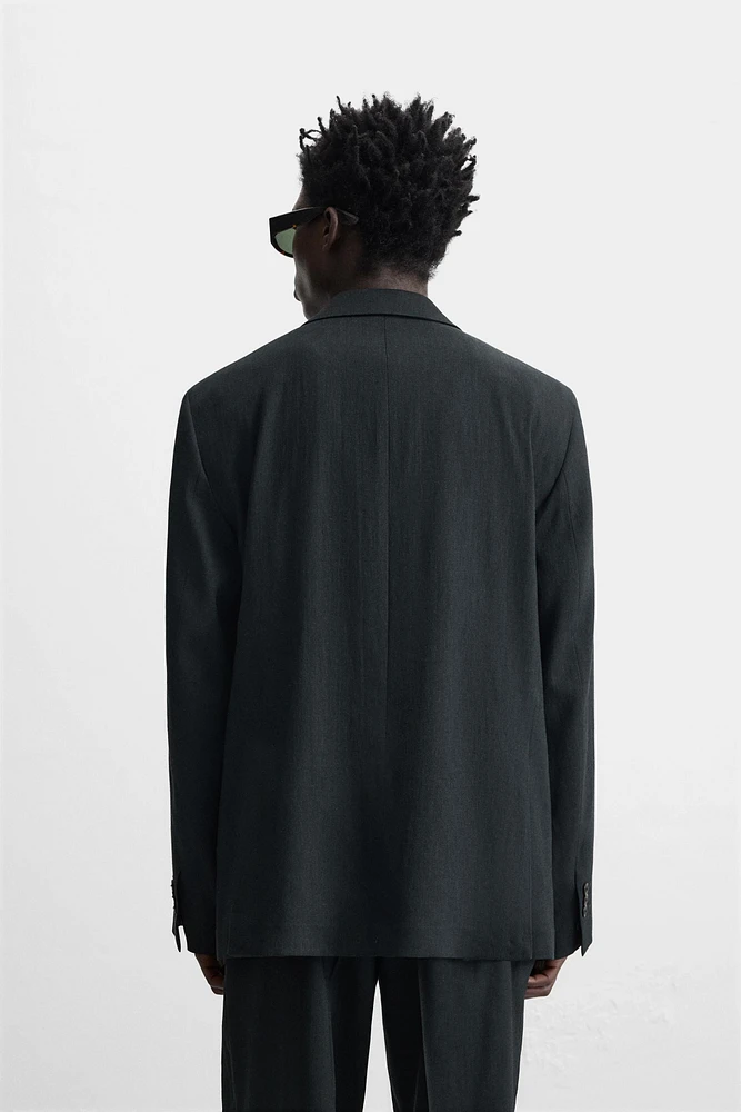 BLAZER DE COSTUME AVEC CHANVRE - LAINE