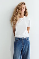 TRF MID WAIST BAGGY BALLOON JEANS