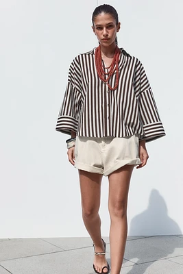 WIDE SLEEVE LINEN SHIRT