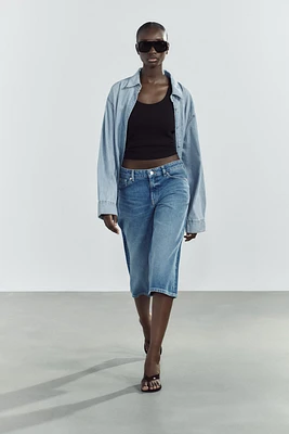 SHORT EN JEAN JORTS TRF TAILLE BASSE