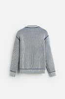 RIBBED CONTRASTING SWEATER