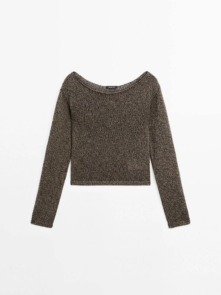 Pull en maille ajourée