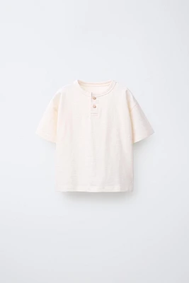 PLAIN HENLEY T-SHIRT