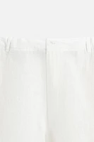 RELAXED FIT 100% LINEN PANTS
