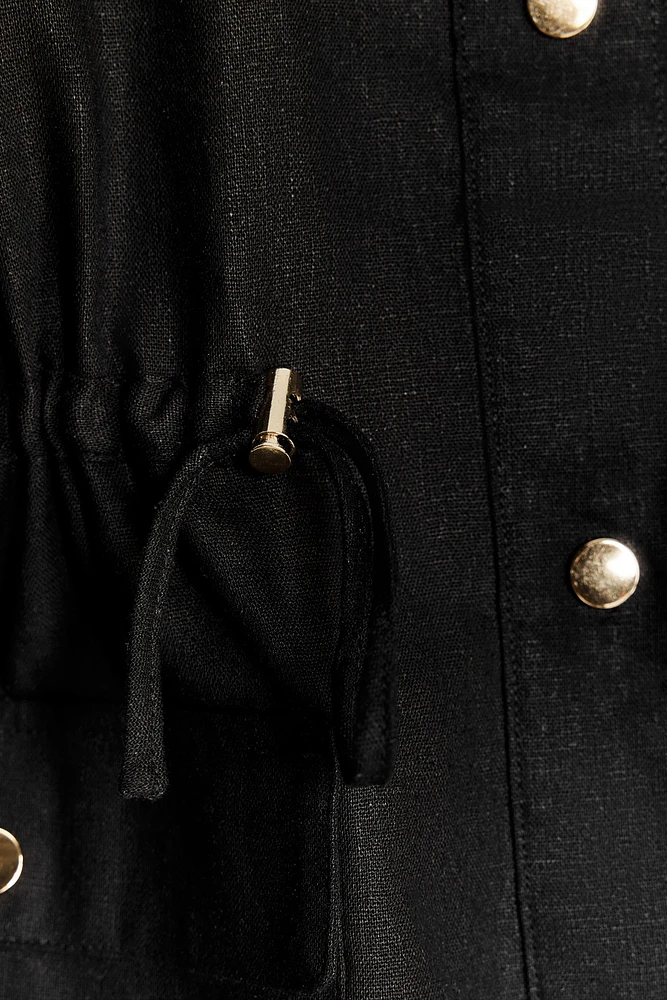 LINEN SAFARI SHIRT