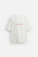 CONTRAST PRINT T-SHIRT