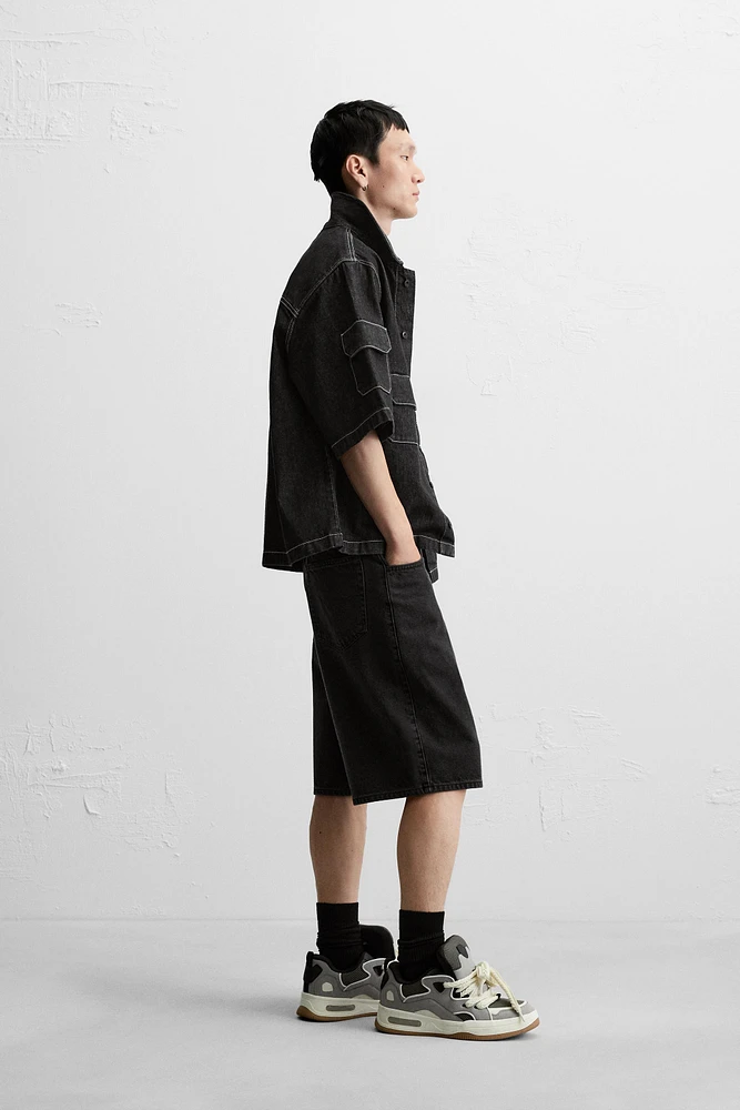 DENIM SHIRT WITH POCKETS
