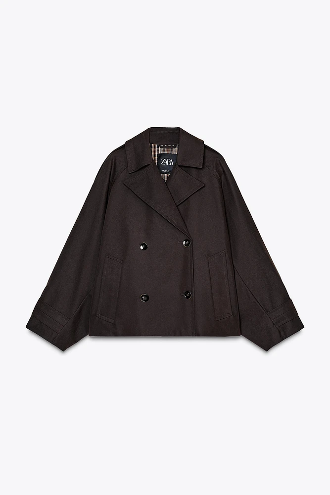 ZW COLLECTION SHORT TRENCH COAT