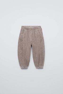 WIDE WALE CORDUROY JOGGING PANTS