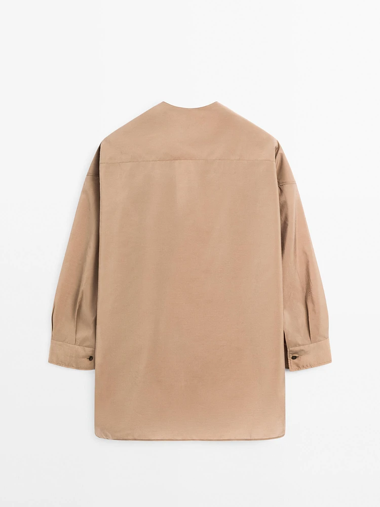 Blouse fluide satinée